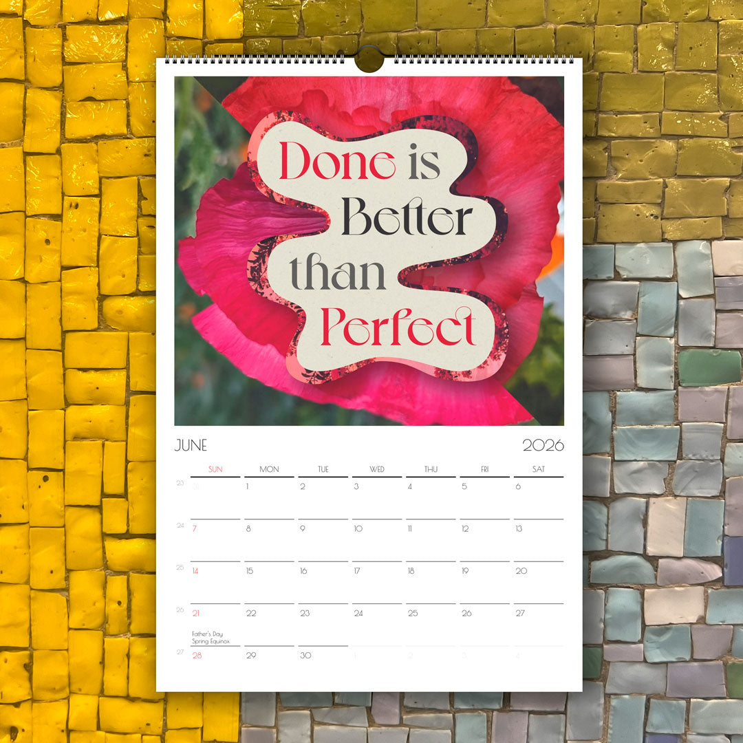 Beautiful Wall Calendar – Inspirational Wall Decor with Quotes & Photography