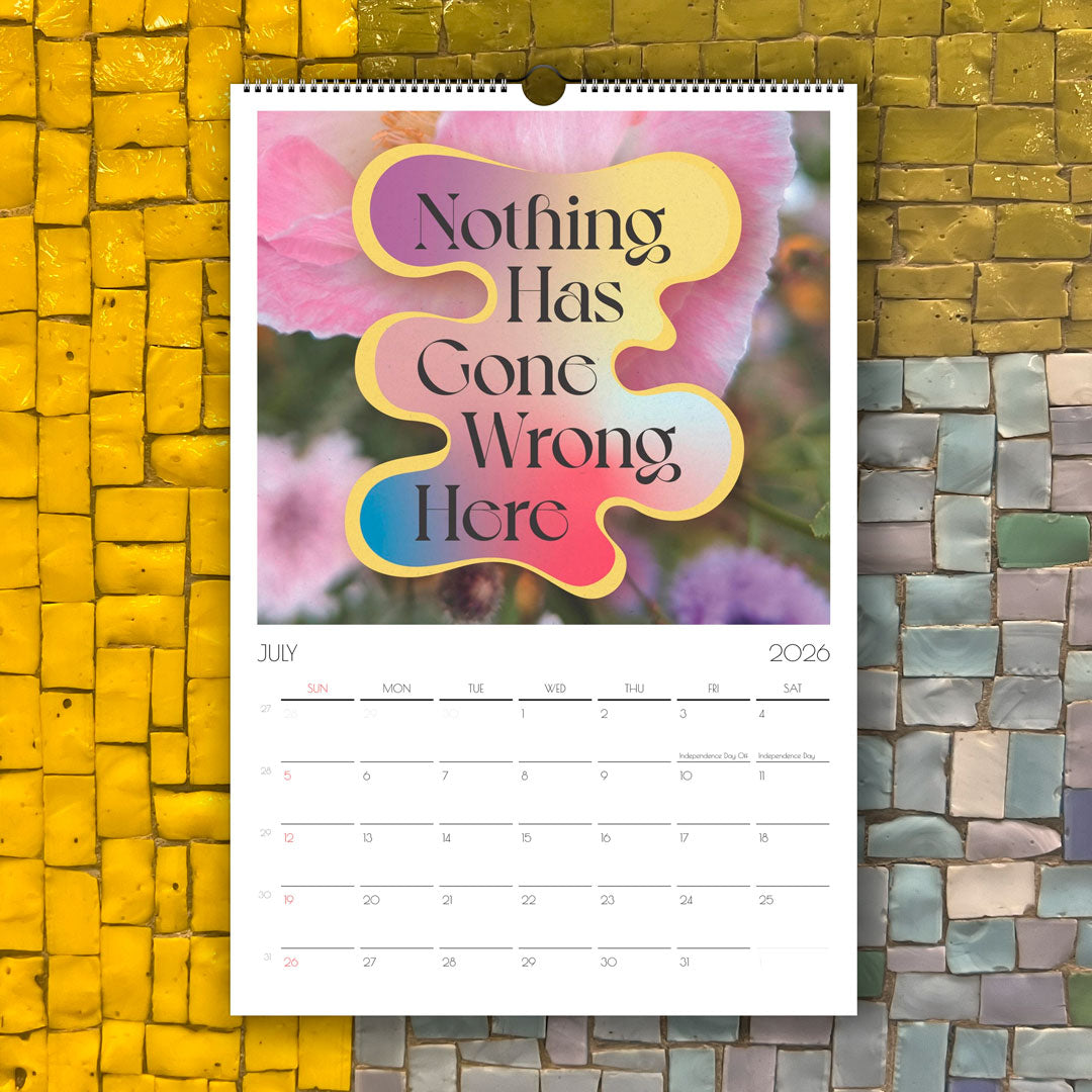 Beautiful Wall Calendar – Inspirational Wall Decor with Quotes & Photography