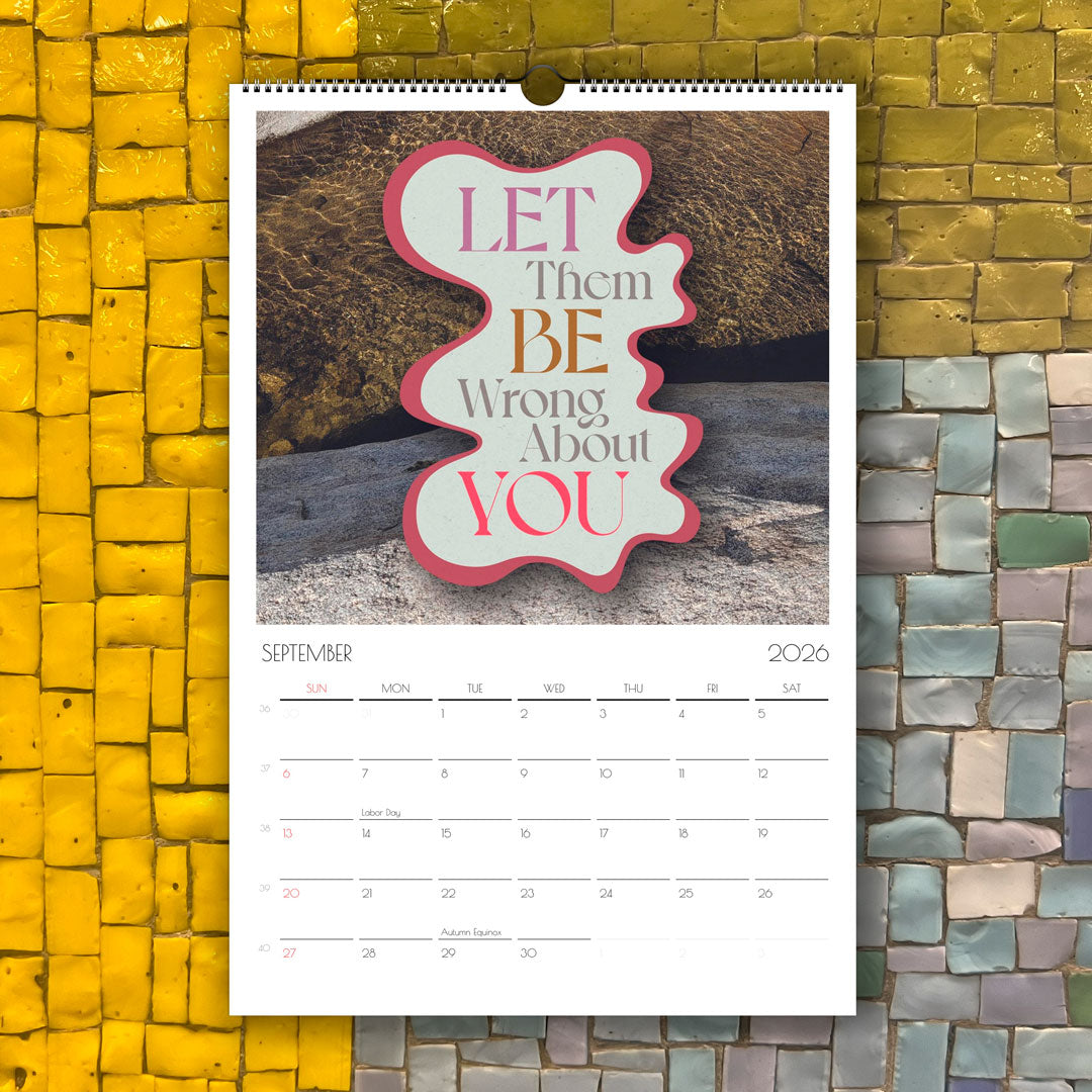 Beautiful Wall Calendar – Inspirational Wall Decor with Quotes & Photography