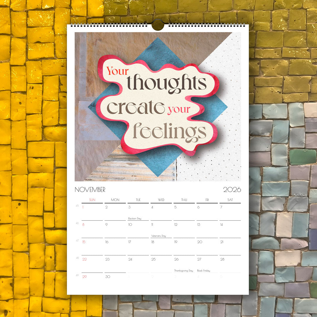 Beautiful Wall Calendar – Inspirational Wall Decor with Quotes & Photography