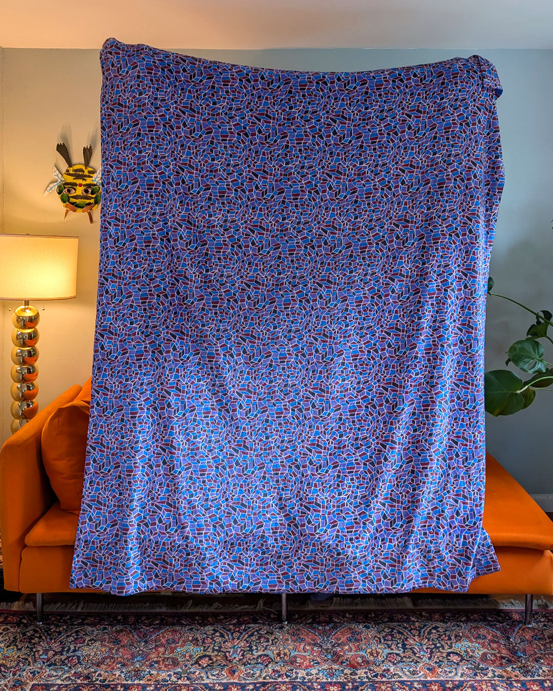 Comfy Blanket with a Hand-drawn Pattern
