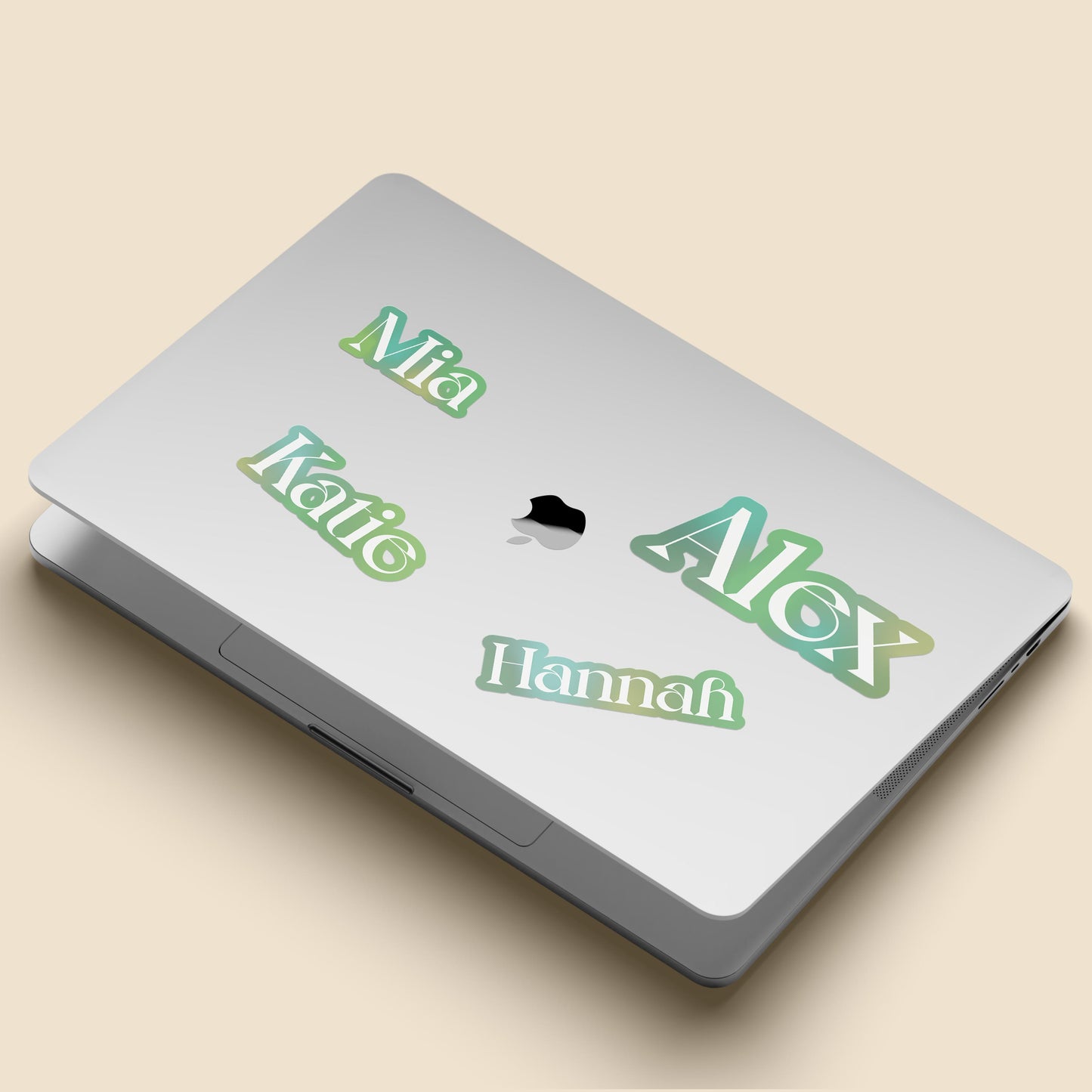 Decorative Name Stickers (Green)