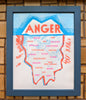 Unmask Your Feelings: Risograph Art Print | Anger Emotion Chart