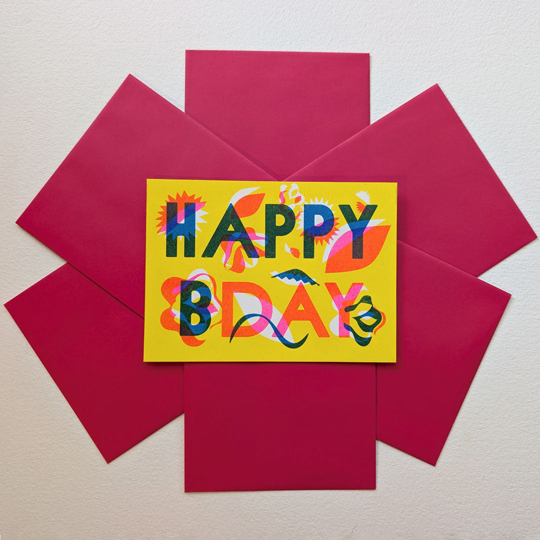 Beautifully Illustrated Bday Cards (FREE SHIPPING)