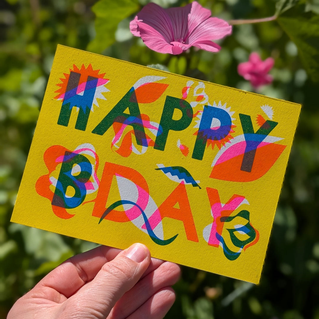 Beautifully Illustrated Bday Cards 5x7