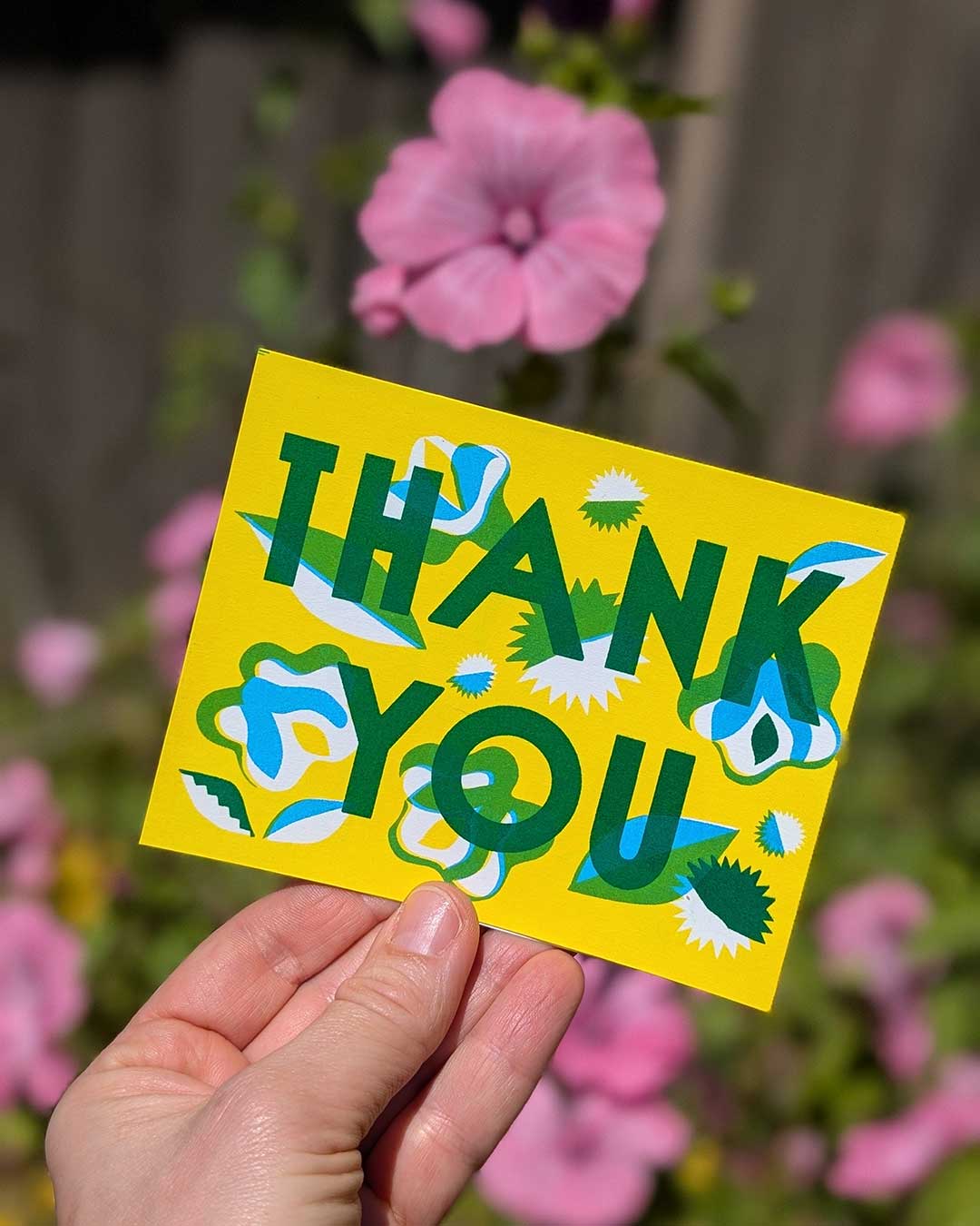 Beautiful & Foldable THANK YOU cards (A2)