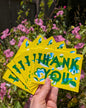 Beautiful & Foldable THANK YOU cards (A2)