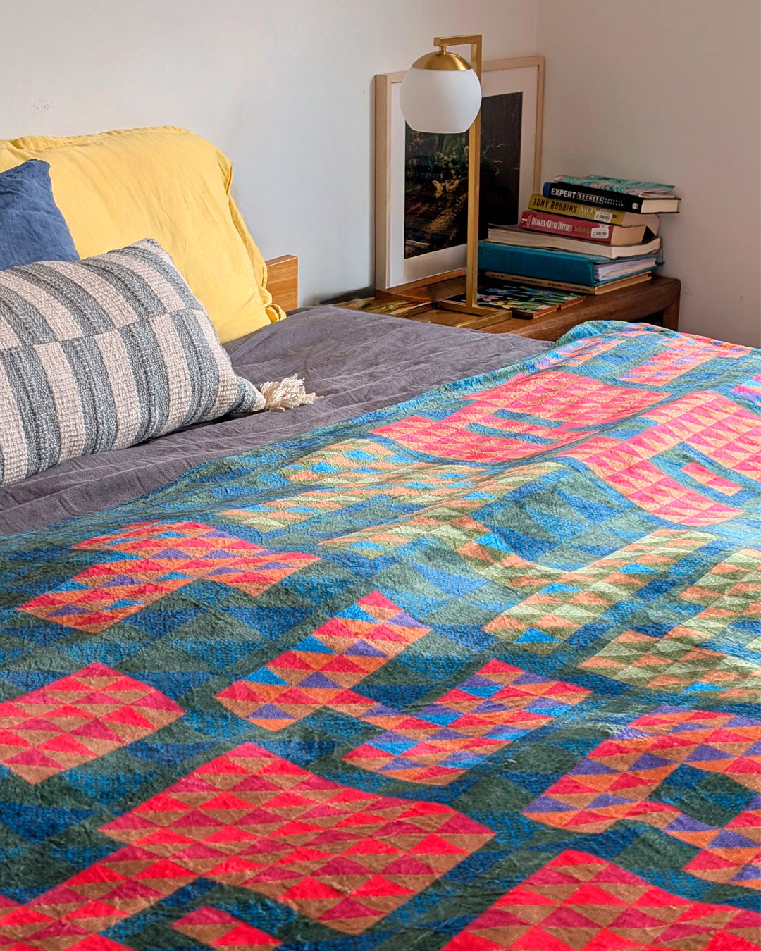 Luscious Blanket with a Typographic Pattern