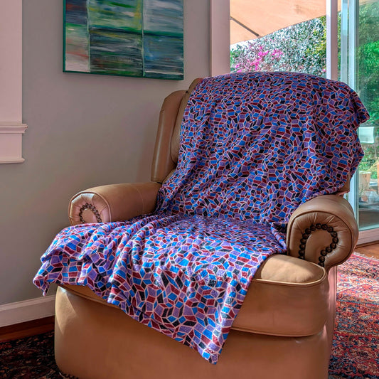 Comfy Blanket with a Hand-drawn Pattern