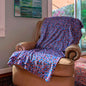 Comfy Blanket with a Hand-Drawn Geometric Pattern