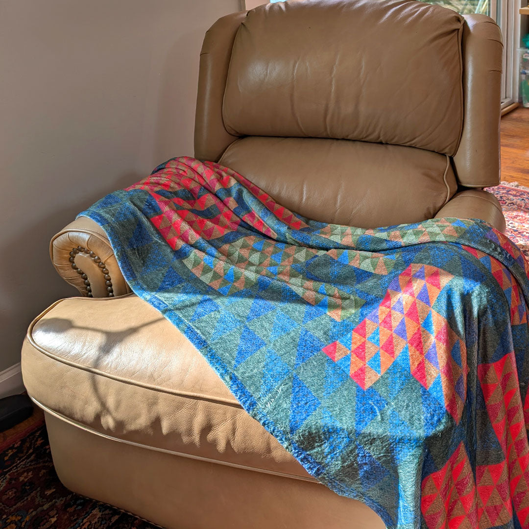Luscious Blanket with a Typographic Pattern